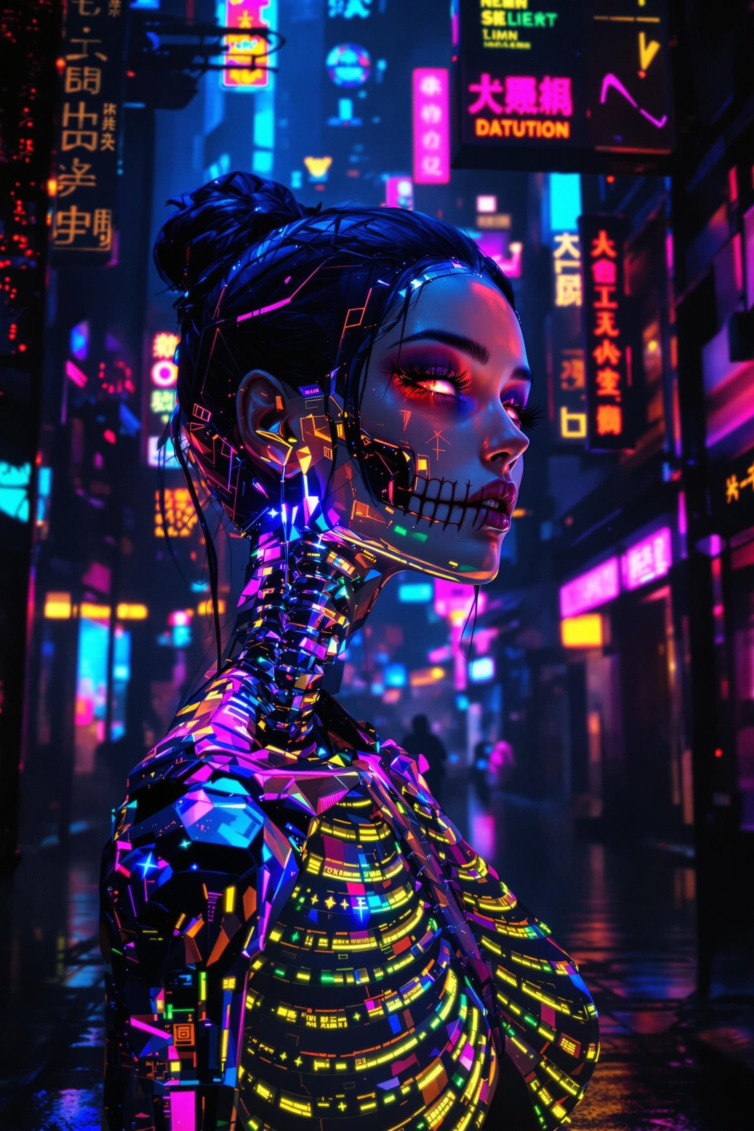 vestra-Neon Elegance