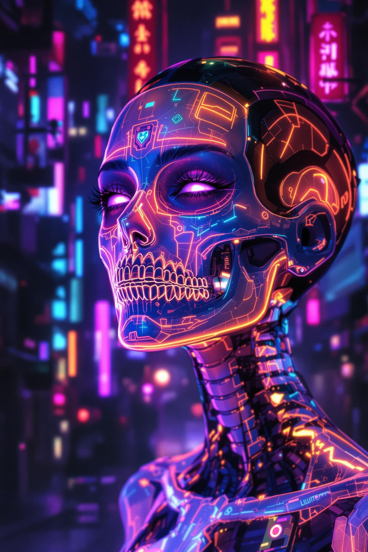 vestra-Neon Elegance