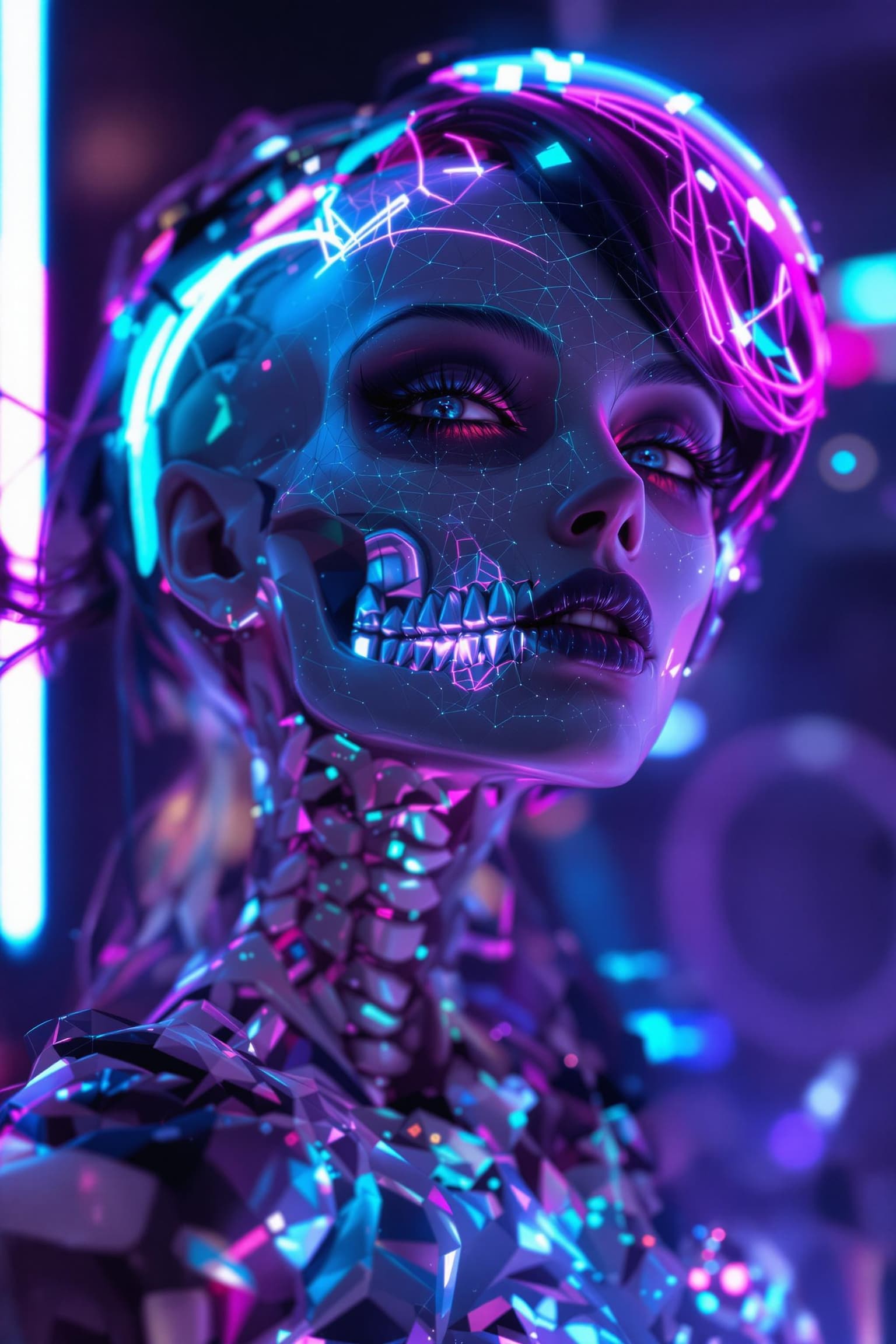 vestra-Neon Elegance